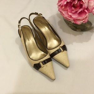 Predictions sling back kitten heels NWOT size 8W